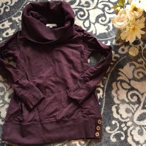 LOFT BURGUNDY SWEATER